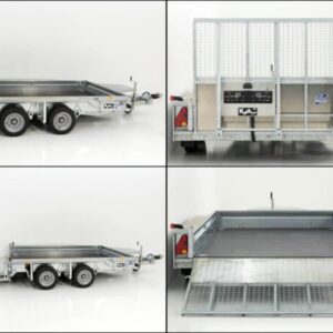 Remorque pour engins de chantier Ifor Williams GX105 HD 157×303 3,5 t | Rampe de chargement - Neuve
