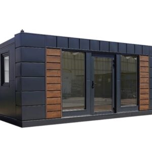 Conteneur Maison Bureau 6×3 mètres modèle Stockholm avec sanitaires et cuisine