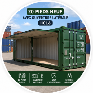 20 pieds neuf avec ouverture latérale IICL6